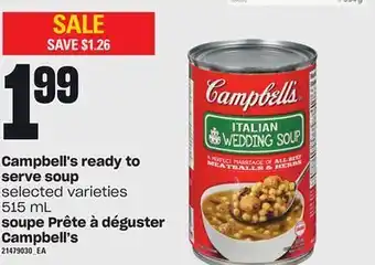 Independent City Market Soupe prête à déguster campbell's, 515 ml offer