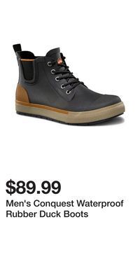 Mark's Men's conquest waterproof rubber duck boots offer