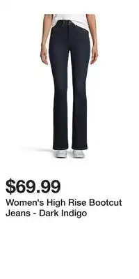 Mark's Women's high rise bootcut jeans - dark indigo offer