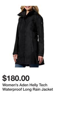 Mark's Women's aden helly tech waterproof long rain jacket offer