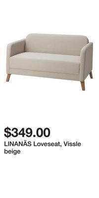IKEA Linanäs loveseat, vissle beige offer