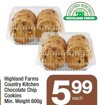 Highland Farms Highland farms country kitchen chocolate chip cookies offer