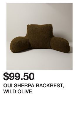 Chapters Indigo Sherpa backrest, wild olive offer