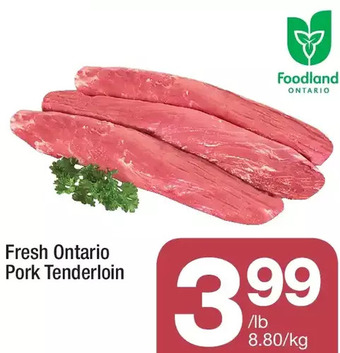 Highland Farms Fresh ontario pork tenderloin offer