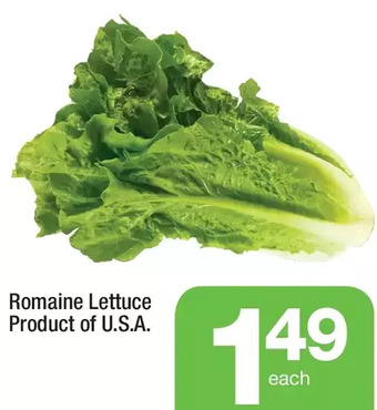 Highland Farms Romaine lettuce offer