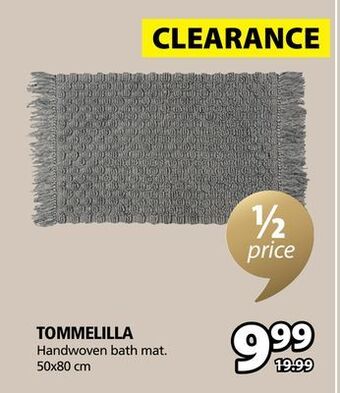 JYSK Tommelilla handwoven bath mat offer