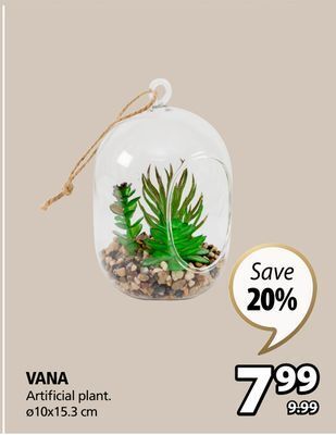 JYSK Vana artificial plant offer