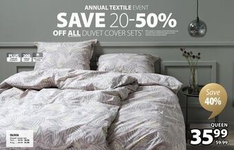 JYSK Olivia duvet cover set offer