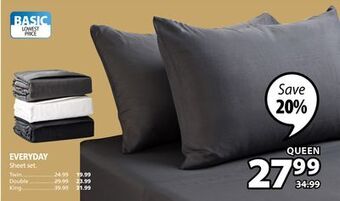 JYSK Everyday sheet set offer