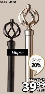 JYSK Ellipse curtain rod offer