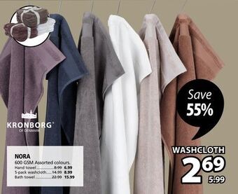 JYSK Nora washcloth offer