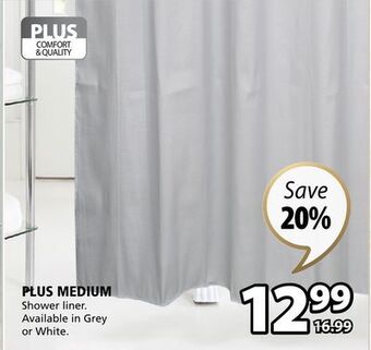 JYSK Plus medium shower liner offer
