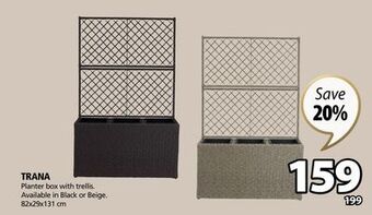 JYSK Trana planter box with trellis offer