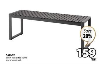 JYSK Saunte bench offer