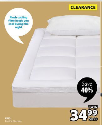 JYSK Frio cooling fiber bed offer