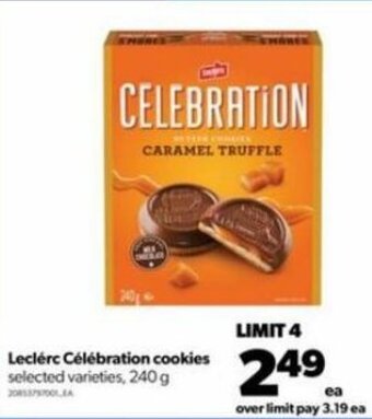 Real Canadian Superstore Leclérc Célébration Cookies 240 g offer