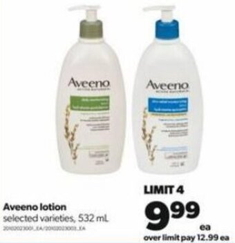 Real Canadian Superstore Aveeno Lotion 532 ml offer
