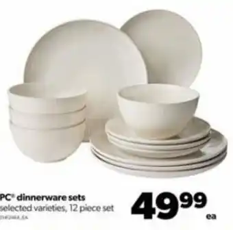 Real Canadian Superstore PC® Dinnerware Sets 12 piece offer