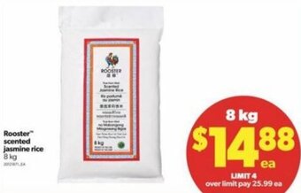 Real Canadian Superstore Rooster Scented Jasmine Rice 8 kg offer