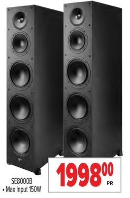 2001 Audio Video Floorstanding speakers offer