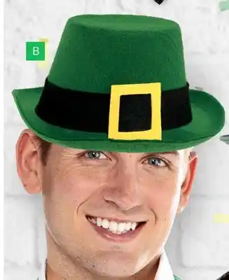 Party City St. patrick's day felt top hat, green offer