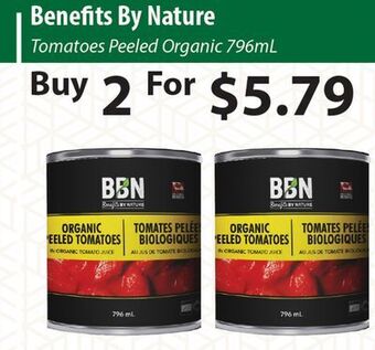 Healthy Planet Benefits by nature tomatoes peeled organic offer