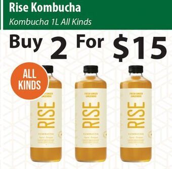 Healthy Planet Rise kombucha offer