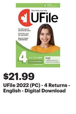 Best Buy Ufile 2022 (pc) - 4 returns - english - digital download offer