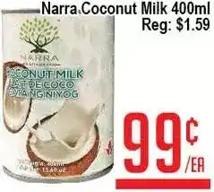 Skyland Foodmart Narra coconut milk offer