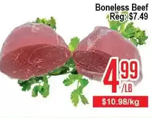 Skyland Foodmart Boneless beef offer