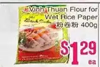 Grant's Foodmart Vinh thuan flour for wet rice paper offer