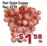 Top Food Supermarket Red globe grapes offer