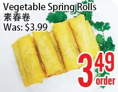 Bestco Food Mart Vegetable spring rolls offer