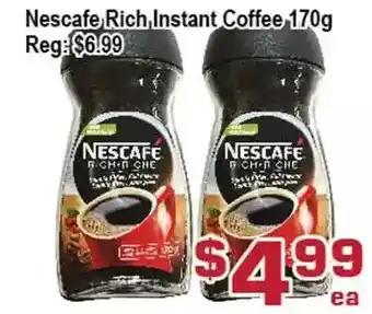 Top Food Supermarket Nescafe rich coffee offer