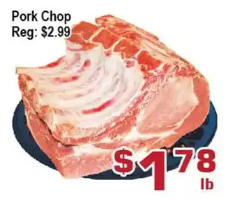 Top Food Supermarket Pork chop offer