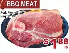 Top Food Supermarket Pork picnic steak offer