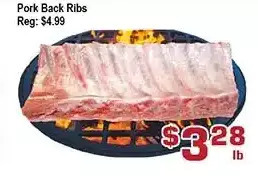 Top Food Supermarket Pork back ribs offer