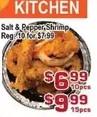 Top Food Supermarket Salt & pepper shrimp offer