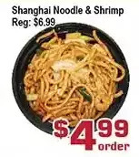 Top Food Supermarket Shanghai noodle & shrimp offer