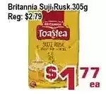 Top Food Supermarket Britannia suji, rusk 305g offer