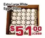 Top Food Supermarket Extra large white eggs offer