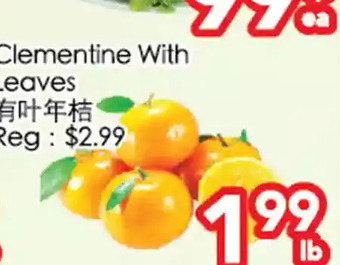 Superking Supermarket Clementine with leaves offer