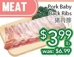 Ample Food Market Pork baby back ribs offer