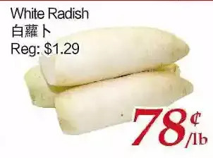 Tone Tai Supermarket White radish offer