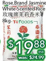 Ample Food Market Rose brand jasmine white scented rice offer