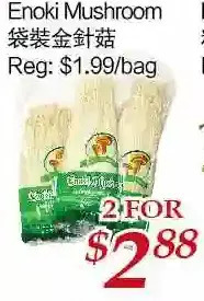 Tone Tai Supermarket Enoki mushroom offer