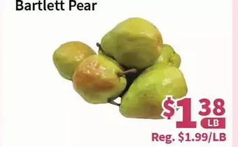 Blue Sky Supermarket Bartlett pear offer