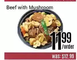 Nations Fresh Foods Beef with mushroom offer