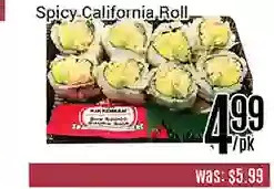 Nations Fresh Foods Spicy california roll offer