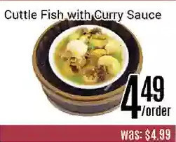 Nations Fresh Foods Cuttle fish with curry sauce offer